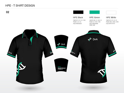 HPE - DnA Tshirt design (Option 2) corporate branding textile design tshirt tshirt art tshirt design