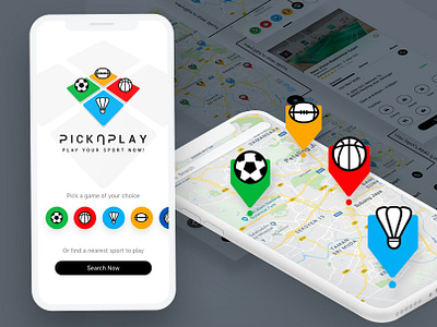 PickNPlay - Sports mobile app design mobile app mobile app design mobile design sports app uidesign uiux ux design
