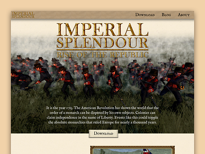 Imperial Splendour Website Homepage homepage landing page website
