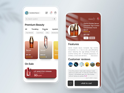 Beauty APP Exploration app app design beauty app beauty product shopify ui 排行 线上购物