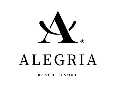 Alegria Beach Resort branding crete greece hotel logo rethymno smile