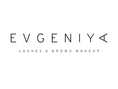 EVGENIYA artist browse eye lashes logo makeup