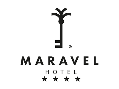 Maravel Hotel crete greece hotel key logo palm rethymno tree