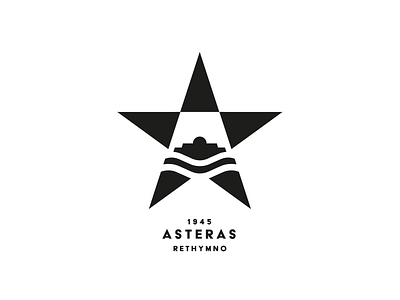 ASTERAS FC branding castle crete football club fortezza greece logo rethymno sea soccer star waves