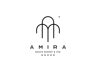 AMIRA Beach Resort & Spa branding crete design fivestar greece hotel logo luxury resort rethymno