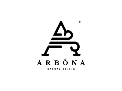 ARBONA, casual dining a blow branding capital casual crete dining greece initial letter lines logo restaurant rethymno serif triangle wind