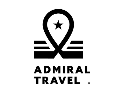 Admiral Travel admiral design illustrator logo transport travel van