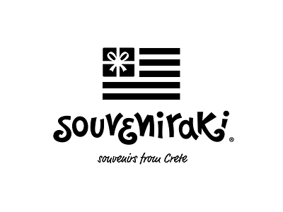 Souveniraki crete design flag gift greece logo rethymno souvenir