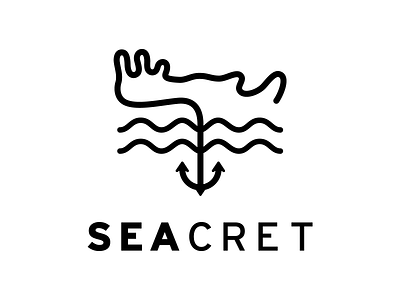 Seacret anchor crete design greece illustration logo rethymno sea