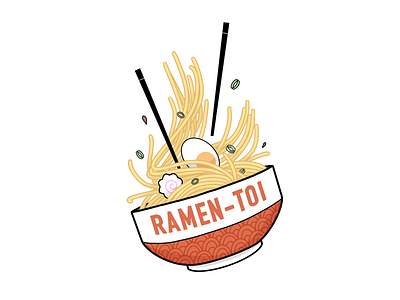 Ramen-Toi graphic design illustration japan procreate ramen twitch