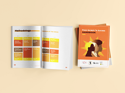 Handbook From Scratch to Success cover document graphic design handbook women