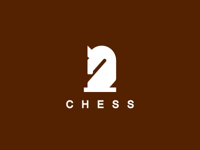 Chess chess game horse logo play symbol vector