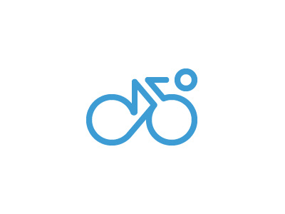 Bike logo concept bike cycle fitness icon line logo sport vector