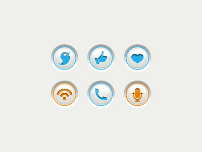 Communication buttons buttons communication icon like rss social vector