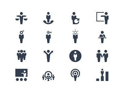 Human Resource human resource icon people strategy symbol target vector