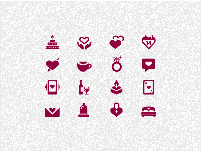 Valentine Icons cake heart icon illustrator love valentine vector weding