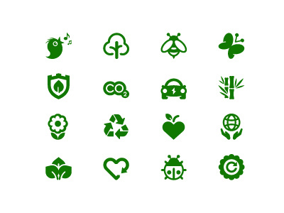 Environment Icons eco ecology environment icons vector