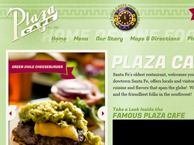 Plaza Cafe Website Design design web website