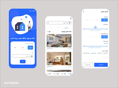 Real Estate Concept App mobile realestate ui uiux ux xd
