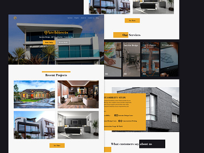 QArchitects agency website figma uidesign uiux webdesign