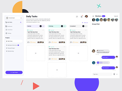 Project Management Web App figma project management project management app project management tool project manager uidesign uiux ux webdesign