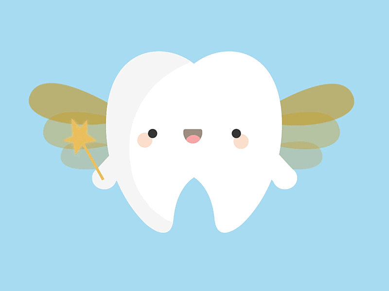 Tooth Fairy aftereffects animation character children illustration cute design fairy illustration illustrator kawaii toothfairy vector