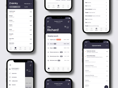 School App Redesign (Goodrequest Academy) app app design application clean edupage ios minimal minimalist mobile app redesign school school app simple ui user experience user interface ux