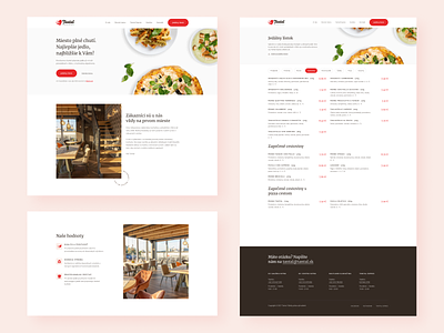 Restaurant Webdesign (Tantal) clean design desktop food italian landing page minimal restaurant restaurant webdesign restaurant website ui ux webdesign webflow website website design