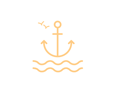 Anchor design graphic design illustration line art vector