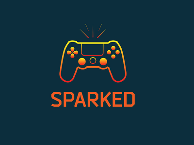 Sparked logo gaming graphic design illustration logo logo design typography vector