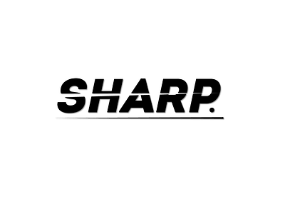 Sharp logotype design graphic design illustration logo design logotype typography