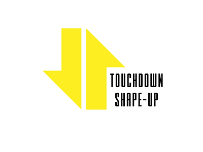 Touchdown Shape-up design fitness graphic design illustration logo design logotype nfl touchdown typography