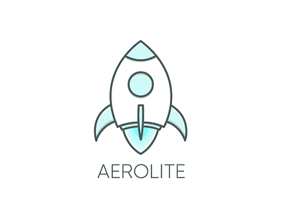 Aerolite aerolite design graphic design illustration logo design logotype minimalism rocket typography