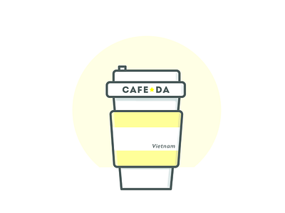 Cafe Da branding coffee coffee shop design graphic design illustration logo design logotype typography vietnam vietnamese