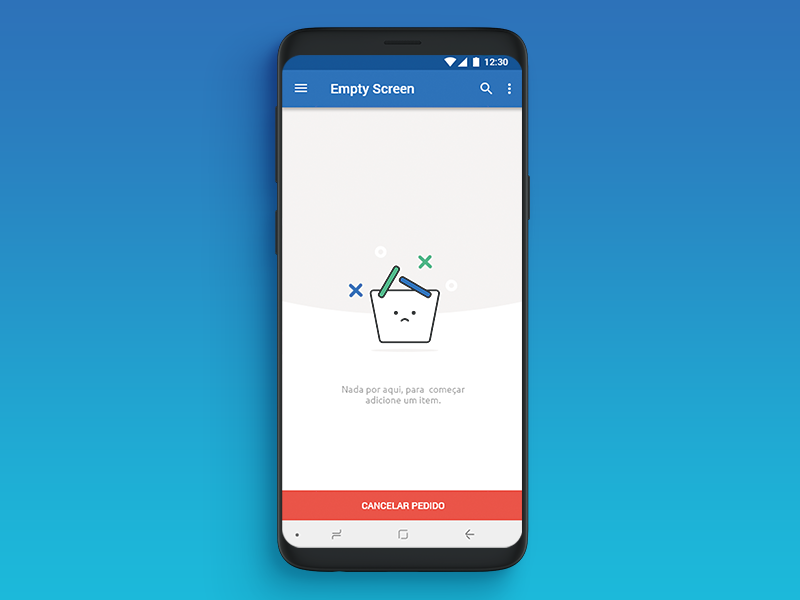 Empty Cart Screen by Felipe Kalkstein on Dribbble