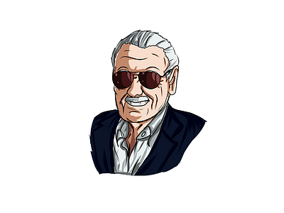 Stanlee design illustration illustration art infinitywar marvel marvelcomics sketch stan lee vector