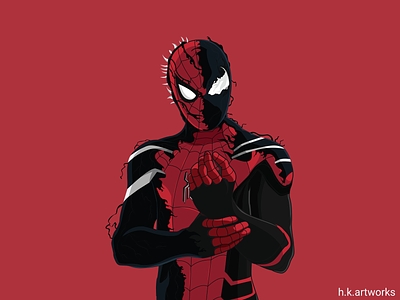 Spiderman art design far from home fart illustration illustrator marvel marvel studios marvelcomics mcu spiderman vector vectorart venom