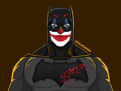 Joker - in batman suit art batman batman the animated series batman v superman dribbbleweeklywarmup halloween illustration joker joker movie joker2019 vector
