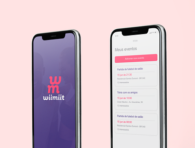 Wiimiit App app design mobile ui ux