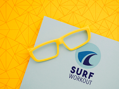 Surf Workout Logo branding design logo logo design