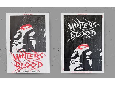 Winter's Blood movie poster design horror horror movie illustration indie film movie poster texture vector