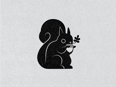 Squirrel animal branding design icon illustration logo squirrel texture vector