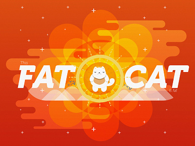 FAT CAT cat diez fat ilustracion is mexico trece trecediez