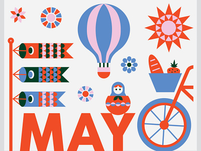 MAY 2020 CALENDAR PAGE calendar graphic design icon design illustration pattern