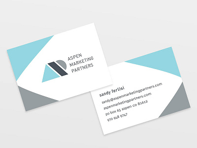 Aspen Marketing Partners Business Card branding business card logo marketing stationery