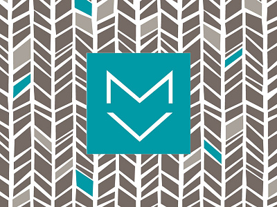 Monique Vidal Interior Design branding logo pattern