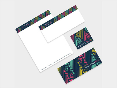 stationery for decorator/painter interior designer letterhead logo pattern stationery