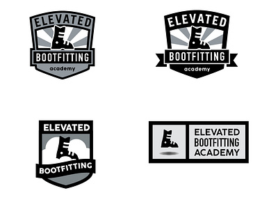 Logo Concepts for Elevated Bootfitting Academy