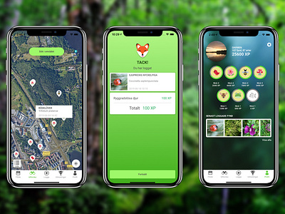 Biologg - Nature as a game app game design product designs ui ux