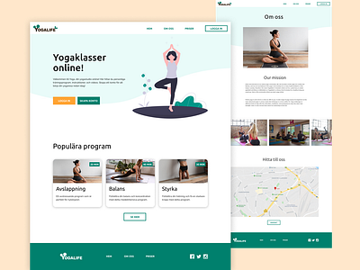 Yogalife figma ui web